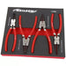4pc Circlip Snap Ring Pliers Internal External Bent Straight Plier Set - CT0981