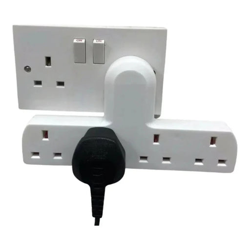 4 WAY GANG PLUG IN UK 13A MAINS SOCKET ADAPTER Converts 1 Socket into 4 Proelec