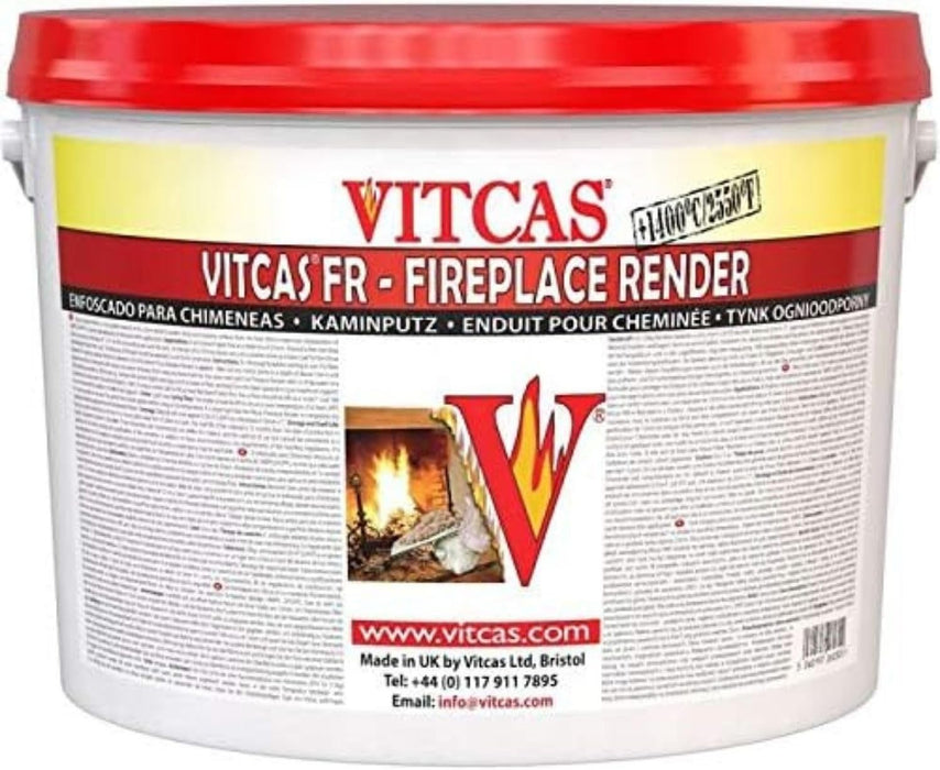VITCAS 10 Kg Fireplace Render  Easy Application  Plaster Base Coat 1400 Degrees