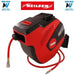 30m/100ft Automatic Retractable Air Line Hose Reel 3/8 2" PVC Mesh Wall Mounted