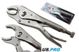 US PRO 215mm Dual Position Locking Plier Mole Grips, Clamp pliers 12mm to 45mm