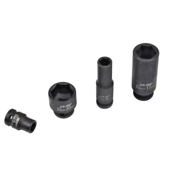 32PC 3/8" DRIVE IMPACT SOCKET SET (STANDARD & DEEP) 6 POINT PROFILE US PRO