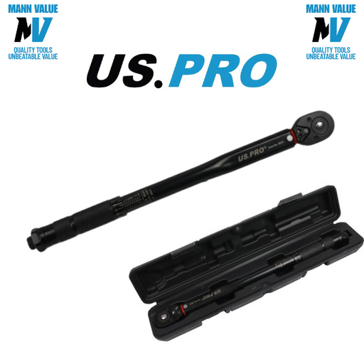 US PRO Tools 3/8" DR Calibrated Torque Wrench 7-112 Nm 6844