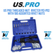 US PRO Tools Threaded Nut Hand Riveter M3-M12 With 100 Assorted Rivet Nuts 5465