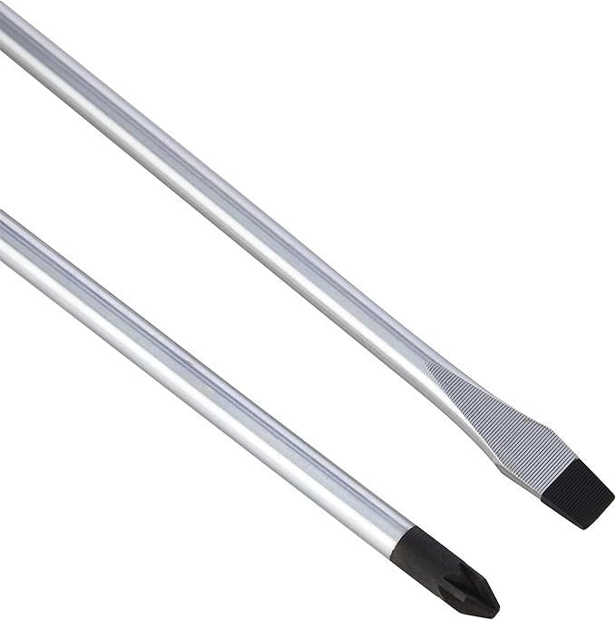 Rothenberger Long Reach 300mm Screwdriver Set Slotted 6mm and Pozi PZ2 - 80006