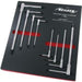 Neilsen 8pcs Long Sliding T-handle Allen Hex Key Wrench Set 2-10mm T Handle Keys