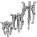3 Piece 3 leg Bearing Gear Hub Puller Set Internal External Reversible 3" 4" 6" 