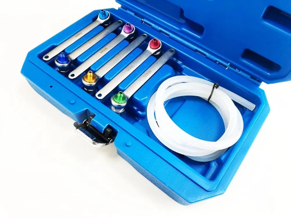Toolzone 7pc Brake Clutch Bleed Wrench Spanner Set 12pt 7-12mm AU349 Bleeder