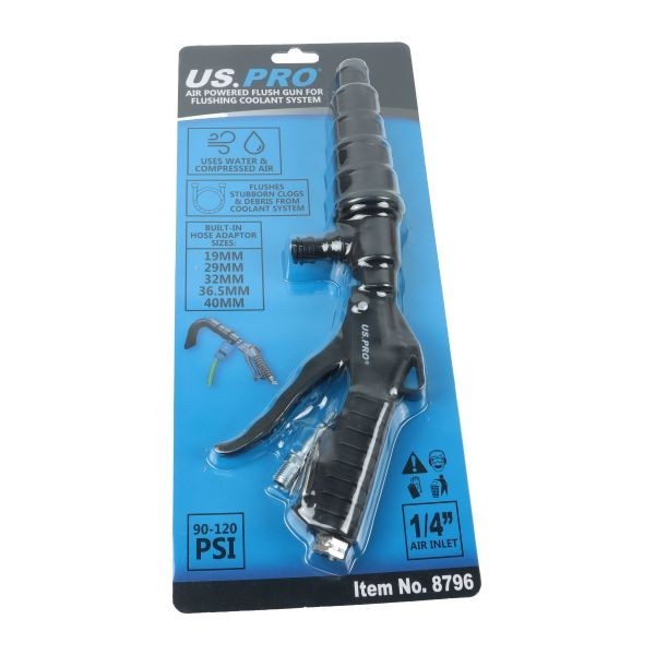 US PRO Flushing Gun Coolant System Air Powered Cooling System Cleaning Flush