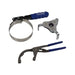 US PRO Tools 8pc Oil / Fuel Filter Removal Wrench Set Adjustable Pliers Straps