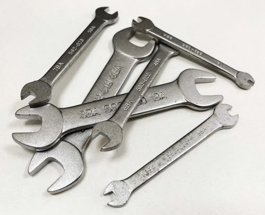 Toolzone Elite BA Spanner Set 6 Pc Open Ended 0BA - 11BA Spanners Model SP146