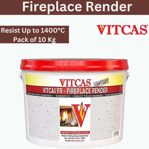 VITCAS 10 Kg Fireplace Render  Easy Application  Plaster Base Coat 1400 Degrees