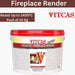 VITCAS 10 Kg Fireplace Render  Easy Application  Plaster Base Coat 1400 Degrees