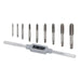 10Pc Tap Set Metric Wrench Cutter Re-Threading Set M2.5-M12 1467
