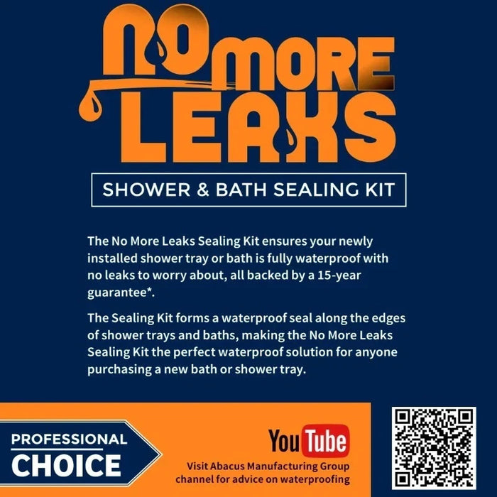 No More Leaks Shower & Bath Sealing Kit Flexible  4m Abacus | ETTM-90-0004