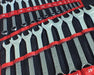 25PC DROP FORGED METRIC 6-32mm COMBINATION SPANNER WRENCH SET OPEN & RING + ROLL
