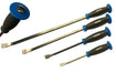 Strike Through Cap Pry Bar Set 4 Piece Heavy Duty Soft Grip Handle Prying Bars
