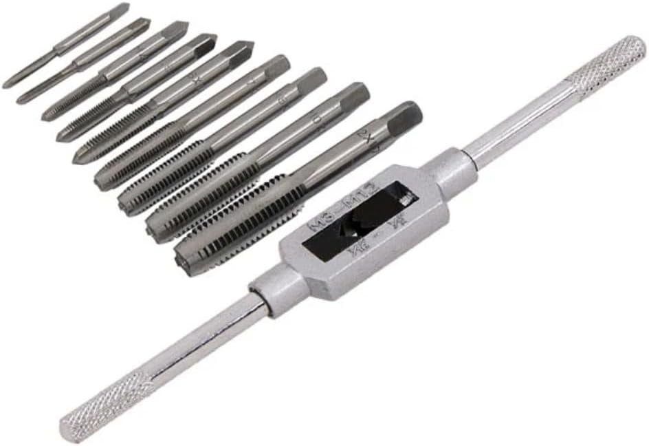 10Pc Tap Set Metric Wrench Cutter Re-Threading Set M2.5-M12 1467