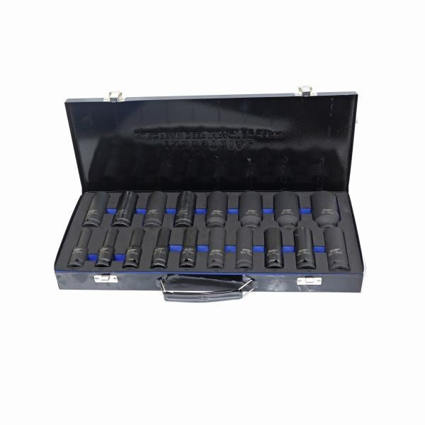 US PRO DEEP IMPACT SOCKET Set 1/2"Dr 18pc 10mm - 32mm 6pt Hex Long Reach Sockets
