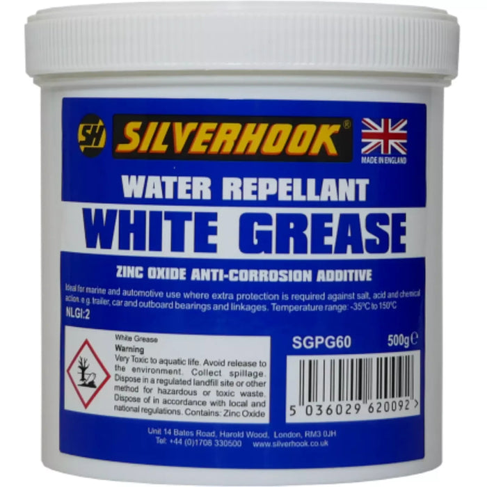 Silver Hook Water Repellant White Grease Zinc Oxide Anti-Corrosion Additive 500g