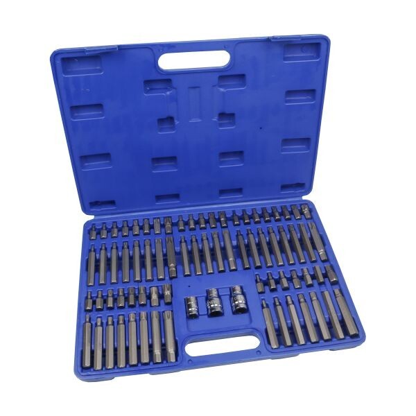 US PRO 75PC Hex, Spline, Torx & Tamper Proof Torx Bit Set 2068