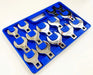 14pc Extra Large Crows Foot Feet 1/2" Nut Spanners Wrenches 27 - 50 mm