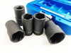 1/2" Grip & Twist Socket Set 6pc Locking Wheel Nut Remover Damaged Rounded Bolts