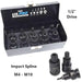US PRO Industrial Impact Spline Bit Socket Set 1/2 Drive M4 - M18 3435 VW Audi