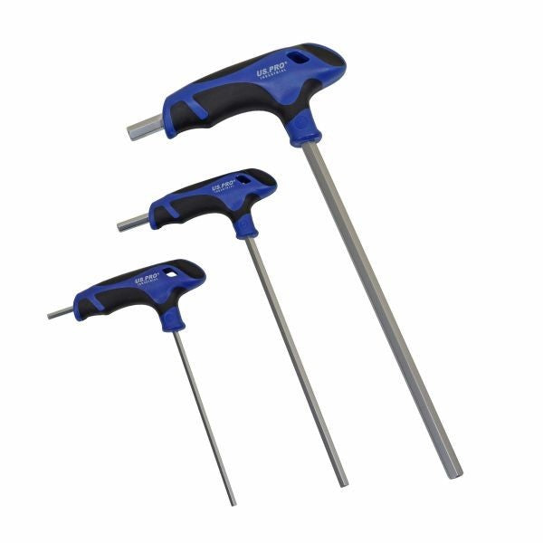US PRO INDUSTRIAL 9pc Premium T-Handle Hex Allen keys Screwdriver Set H1.5 - H10