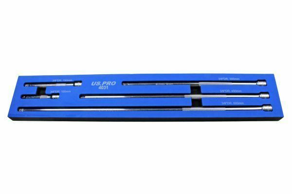 US PRO 5pc 3/8 dr Extra Long Extension Bar Set 100, 150, 350, 450, 600mm 4031