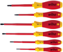 WIHA 6 Piece Electricians VDE 1000v Insulated Slot & Pozi Screwdriver Set, 25477